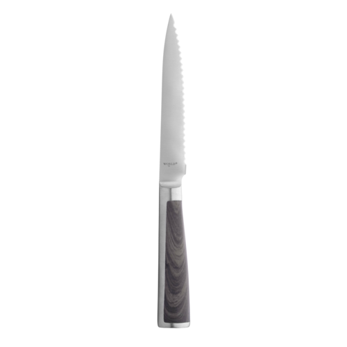 FrontierSteak Knife, 9.25''L, 4.25'' serrated blade, full tang, pointed tip, dishwasher safe, stainless steel