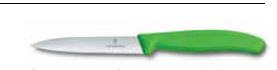 4'' Serrated, Spear Point Blade, Green handle