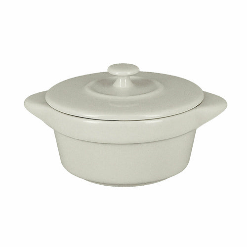 Chef's Fusion Cocotte Dish, 15-4/5 oz., 6-1/3'' dia., round, with lid, eared