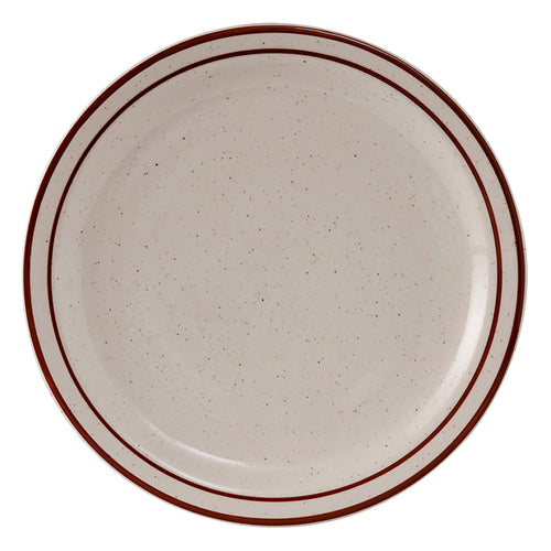 BAHAMAS NR PLATE 10 1/2 WHITE W/BRN SPEC