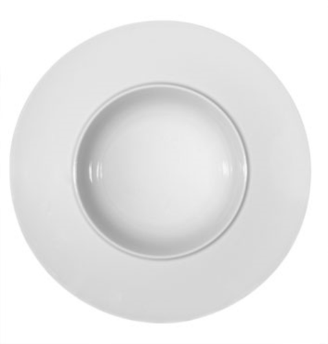 Compliments Plate, 9-1/2'' dia., round, wide rim, deep, porcelain, Exquisit by Bauscher