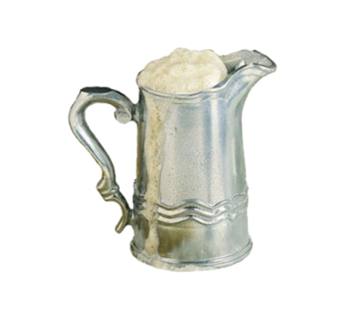 WATER PITCHER, QUEEN ANNE, PEWTER GLO