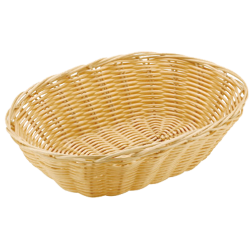 Oval Polyrattan Bread Ba L 9'' X W 6'' X H 2 1/2''