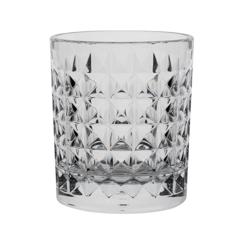 Cut Tumbler, 9 oz., 3.15'' dia, Polycrystal, Aspen, Carve Clear