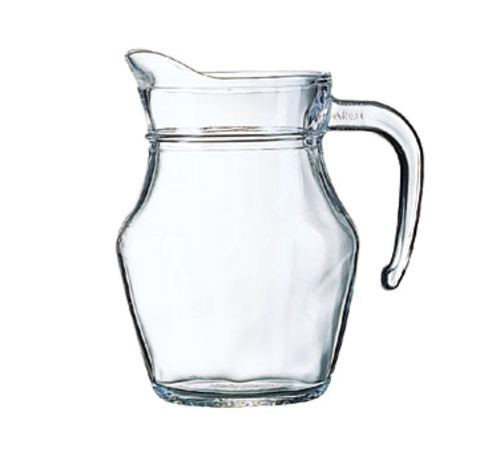 Serving Pitcher, 16 oz., 5-3/4''H, with pour lip, glass, Arcoroc, Luminarc