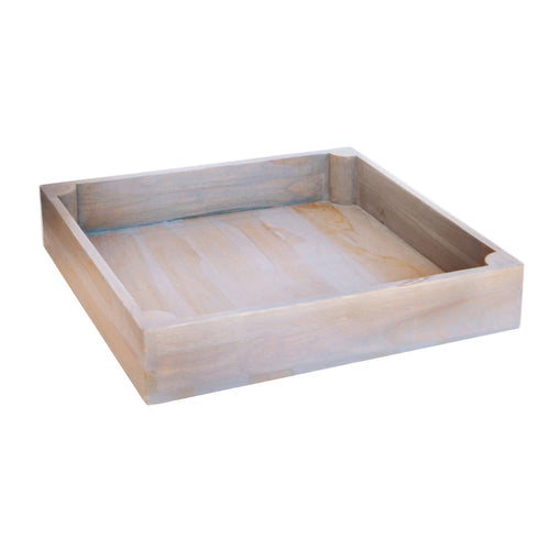 Wood Flat Basket L 14.0'' W 14.0'' Fusion Buffet S