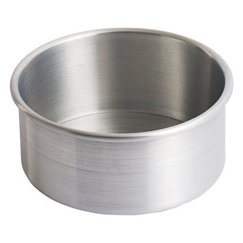 Layer Cake Pan, 6'' dia. x 3''H, round, aluminum