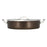 HotStone Cucina Pot, 9 qt., 14-3/4'' dia. x 3-5/8'' H, round, with cover,induction bottom 18/8 stainless steel, Coffee