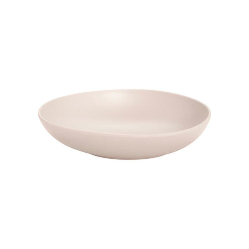 Riverstone Salad Bowl, 38 oz., 9'' dia. x 2-2/5''H, round, large, textured rim, melamine, light gray