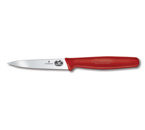 Victorinox Paring Knife, 3-1/4'' blade, small, red polypropylene handle