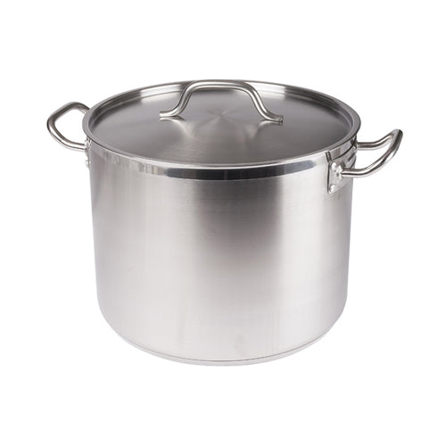 Premium Induction Stock Pot W/cover 24 Qt 13.4'' Dia.