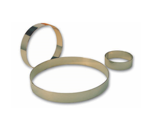 Entremets Ring, 4-1/4'' ID x 1-3/8''H, round, bottomless, stainless steel