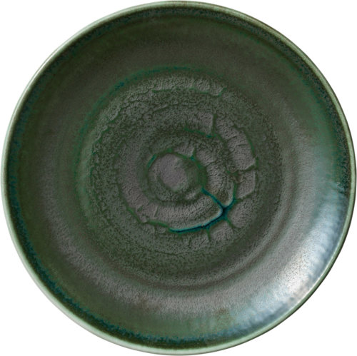 Heart & Soul Plate, 10.55''L x 10.55''W x 1.14''H, round, coupe, porcelain, Avocado